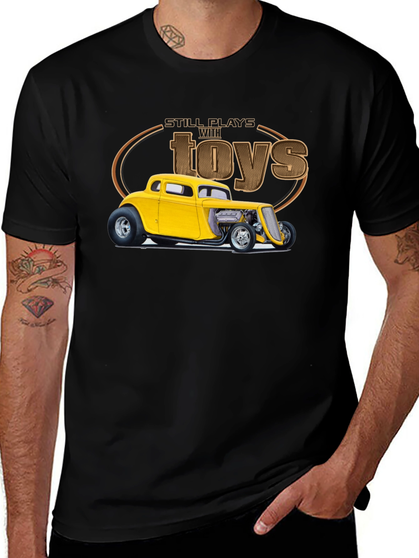 Variant 22 of Still Plays with Toys Car T-Shirt