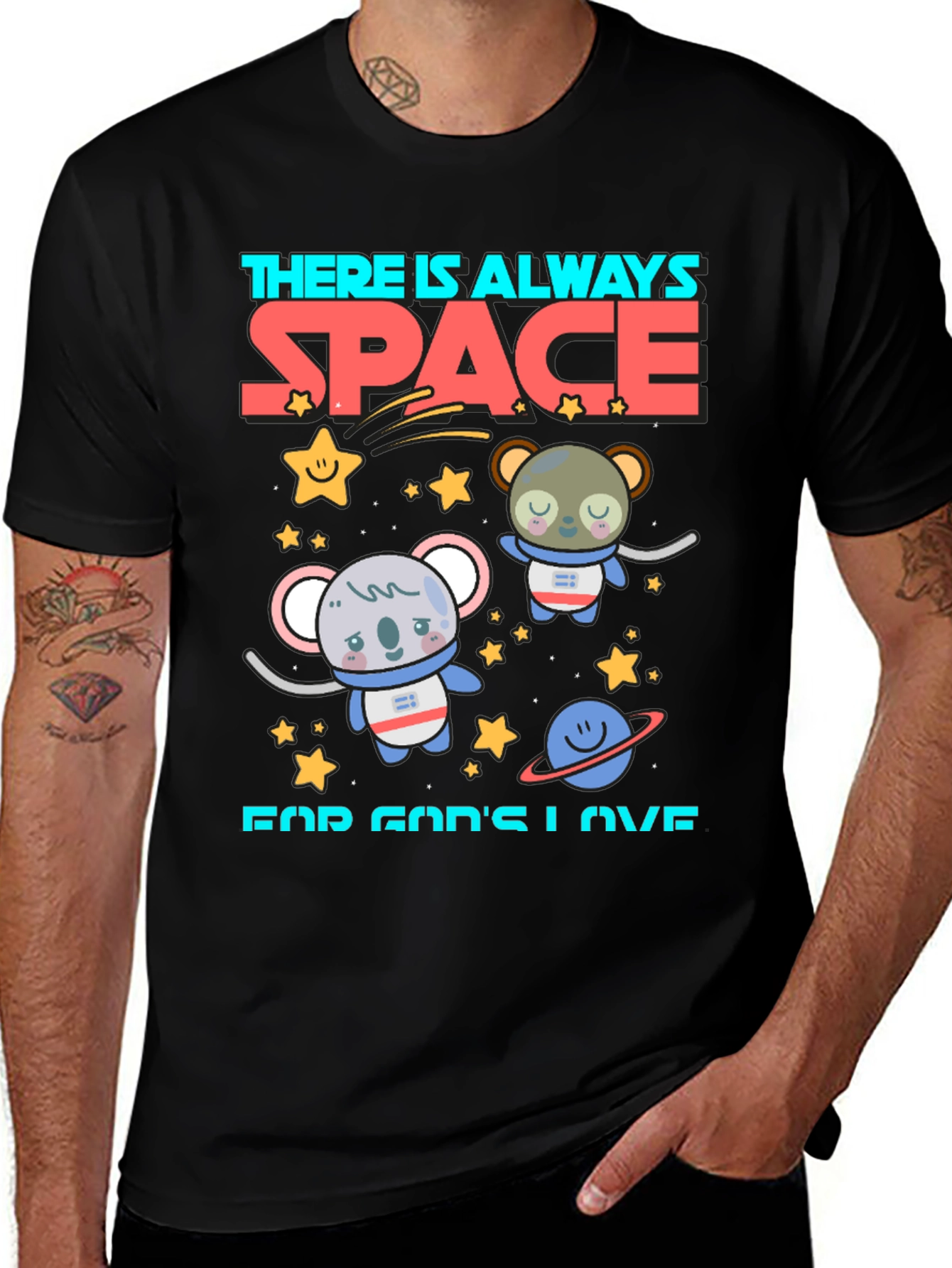 Variant 19 of Space Koala Graphic Tee