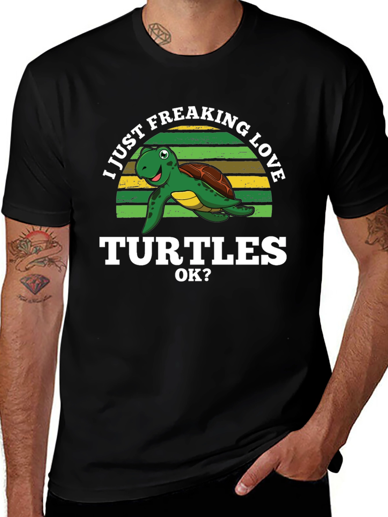 Variant 30 of I Just Freaking Love Turtles Graphic T-Shirt