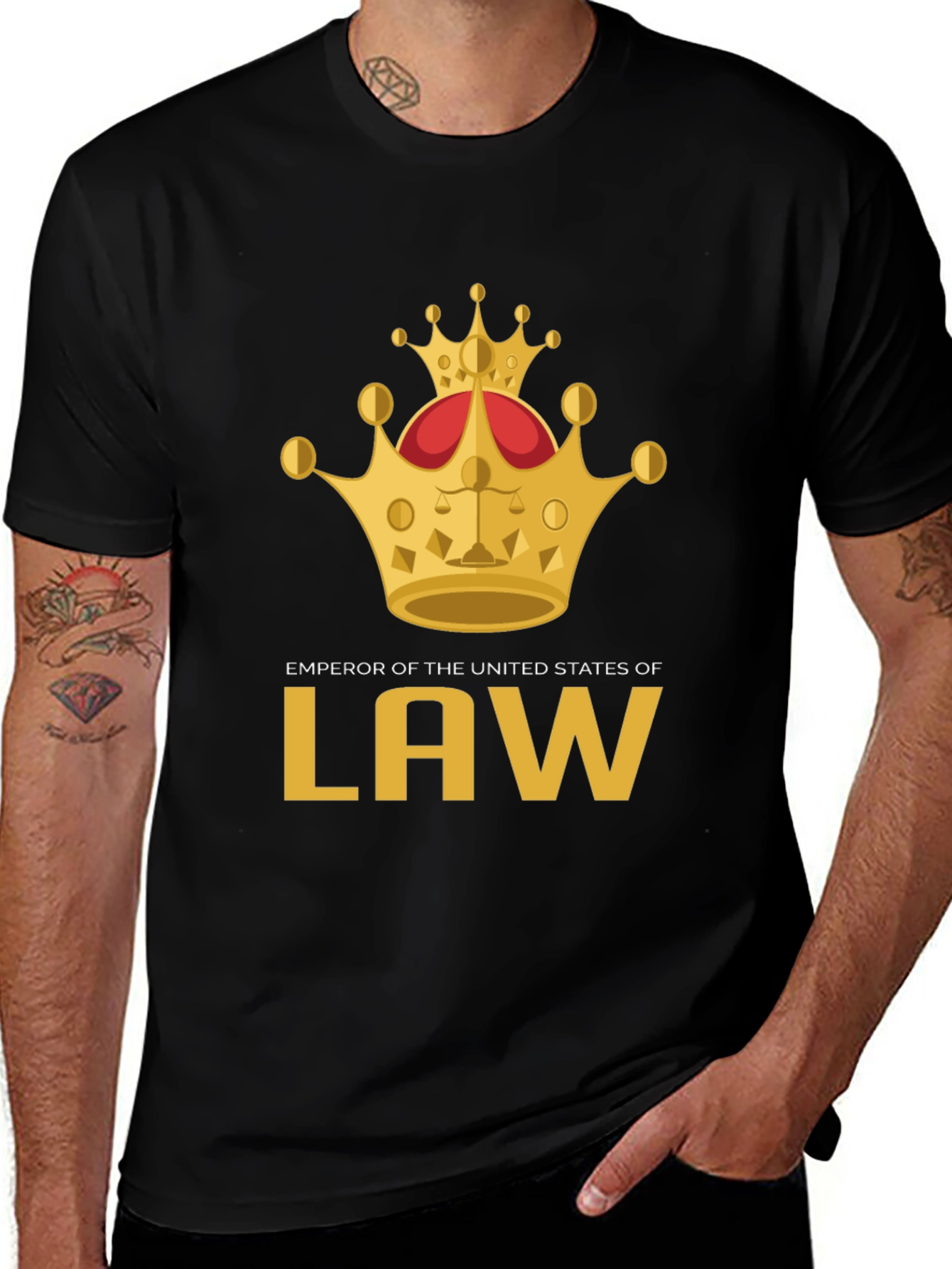 Variant 18 of Emperor of the United States of Law T-Shirt