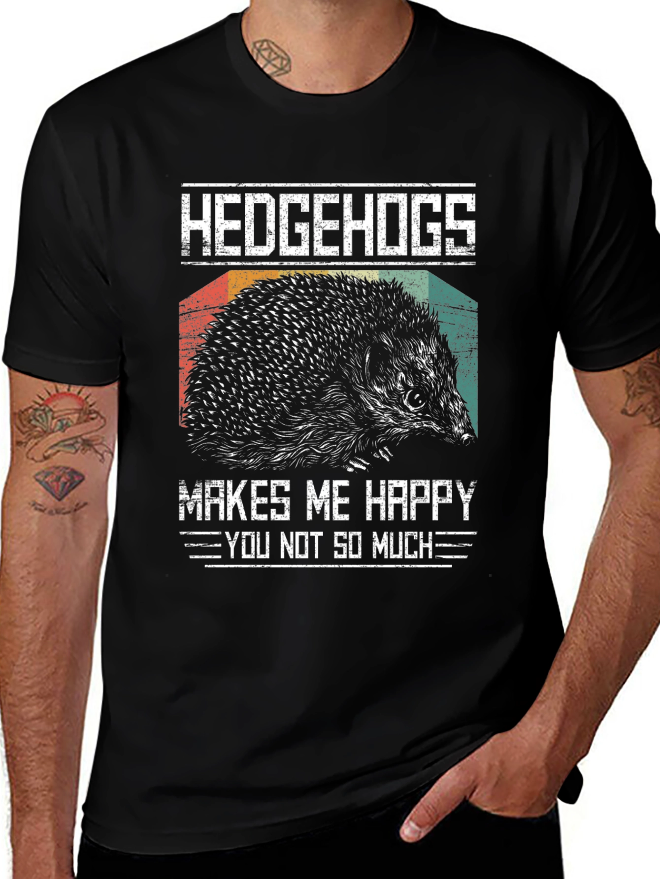 Variant 19 of Hedgehogs Make Me Happy Graphic T-Shirt