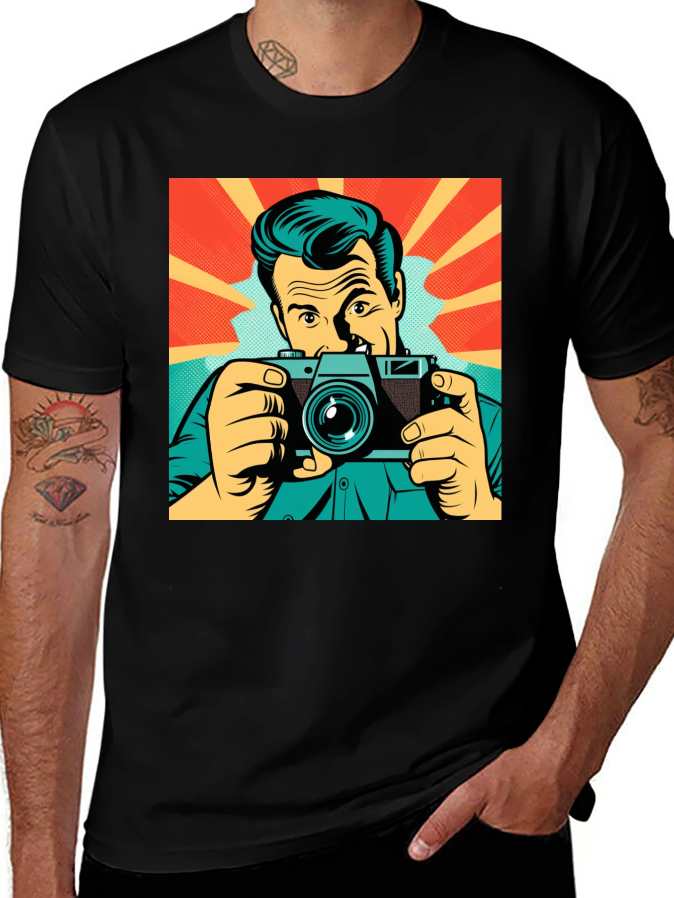 Variant 16 of Retro Photographer T-Shirt - Vintage Style Tee