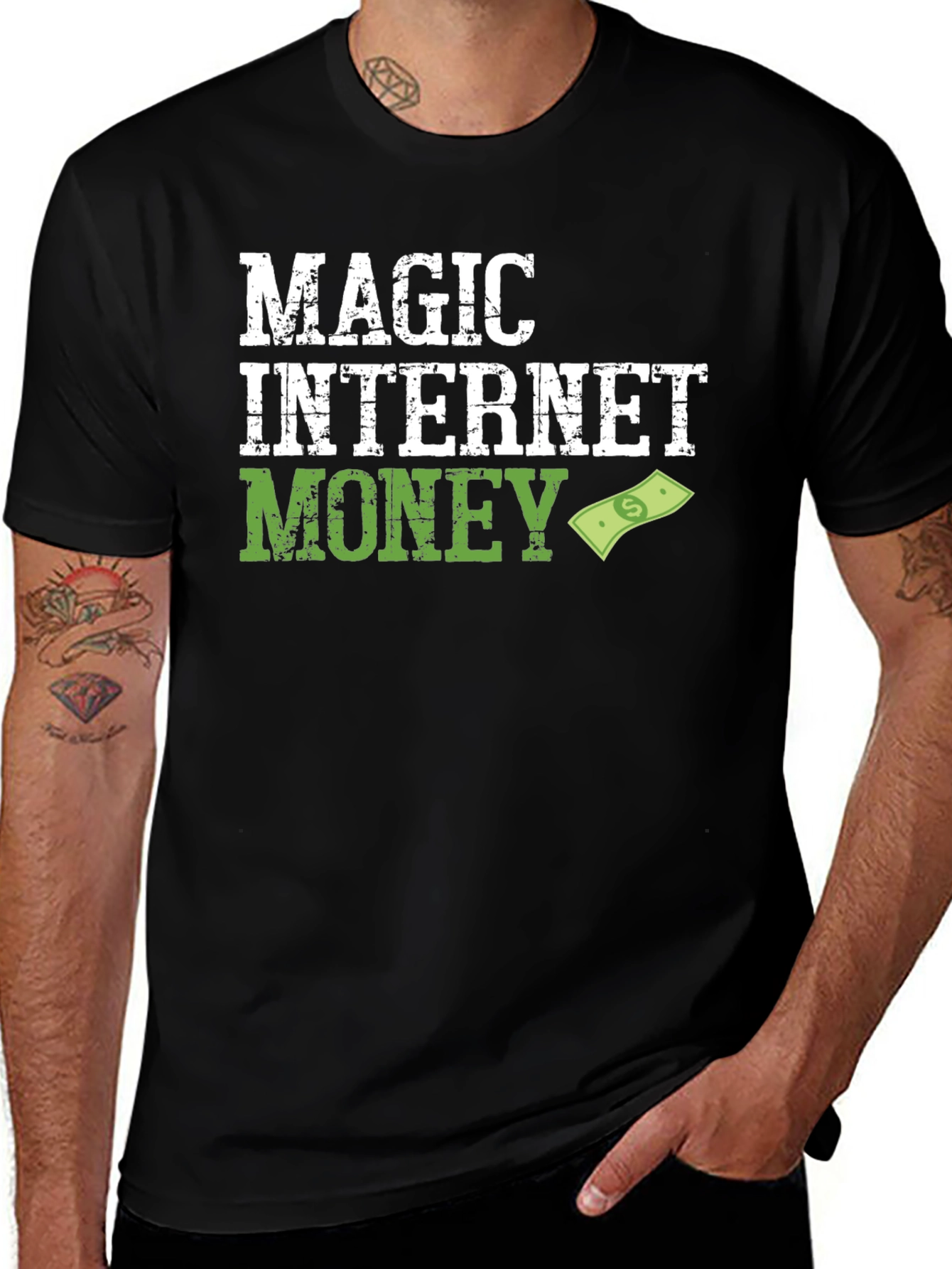 Variant 5 of Magic Internet Money Graphic Tee - Black