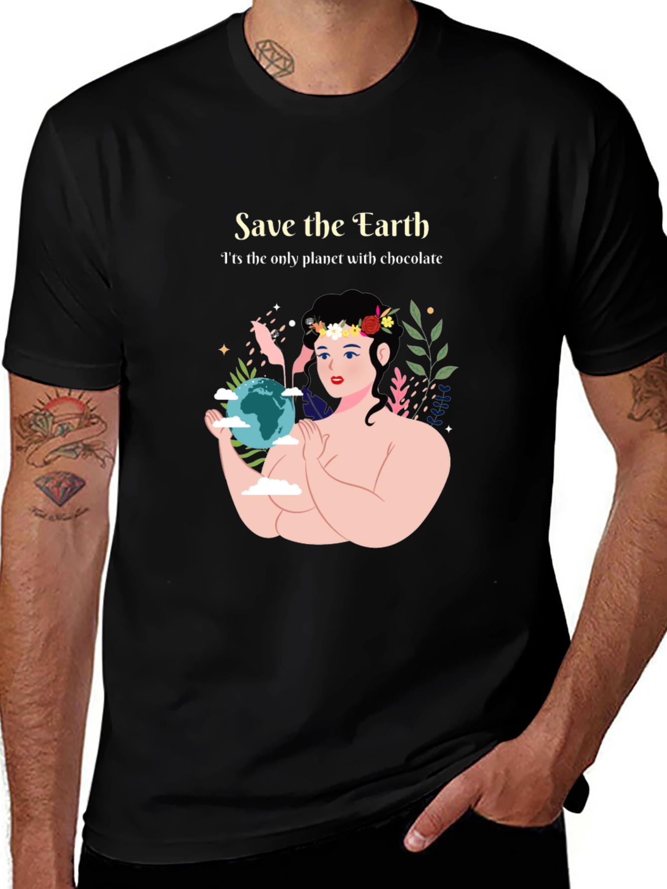 Save the Earth Chocolate T-Shirt
