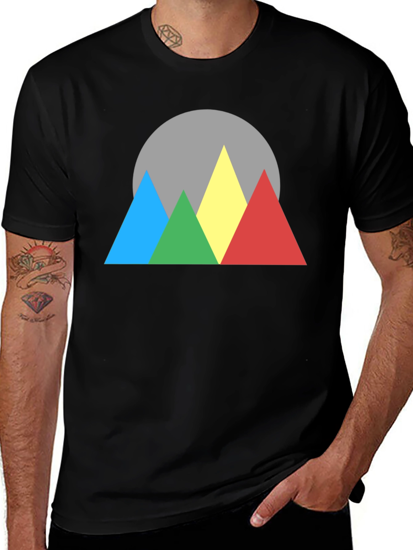 Variant 22 of Geometric Mountain Peak Graphic Tee