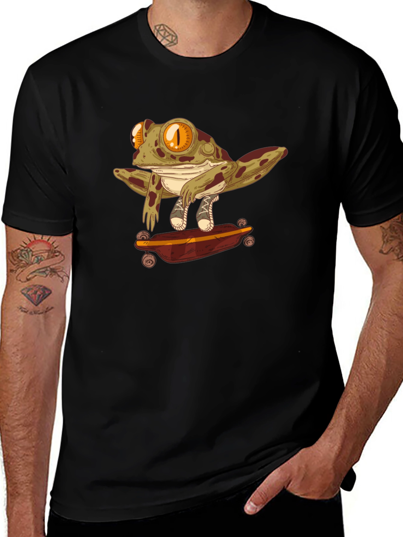 Variant 20 of Skateboarding Frog Graphic T-Shirt