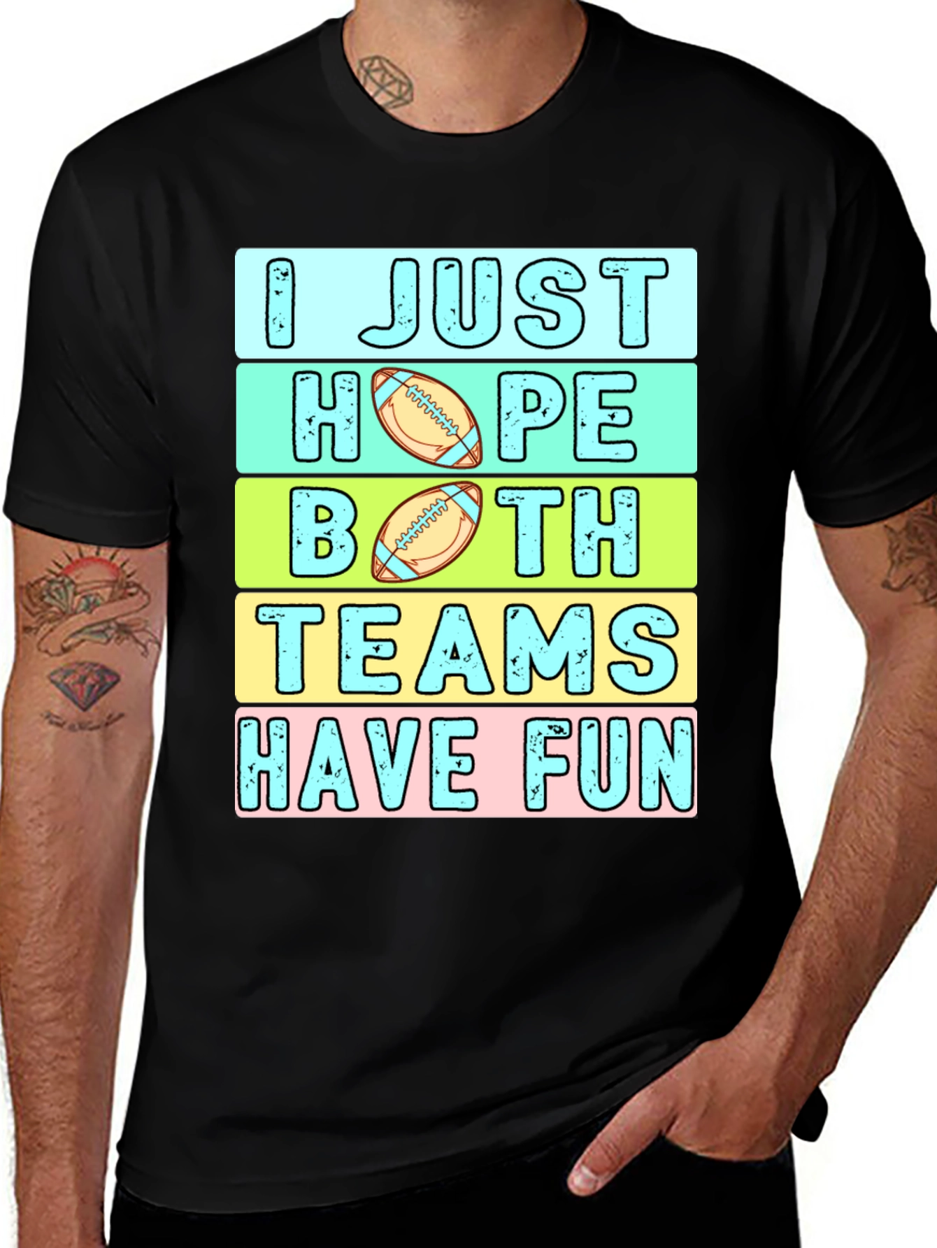 Funny Football Season T-Shirt: I Just Hope Both Teams Have Fun