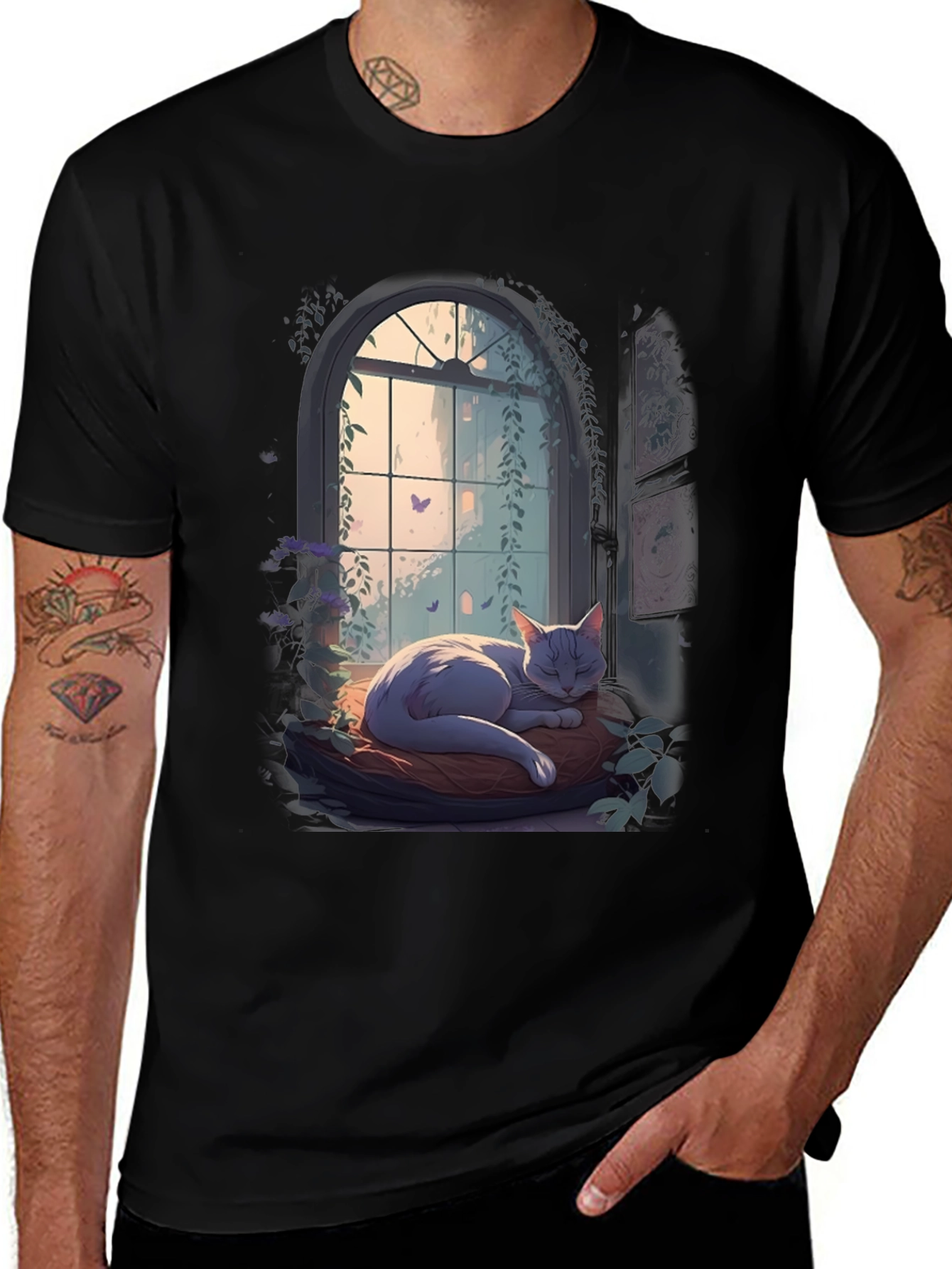 Cat Nap by the Window T-Shirt