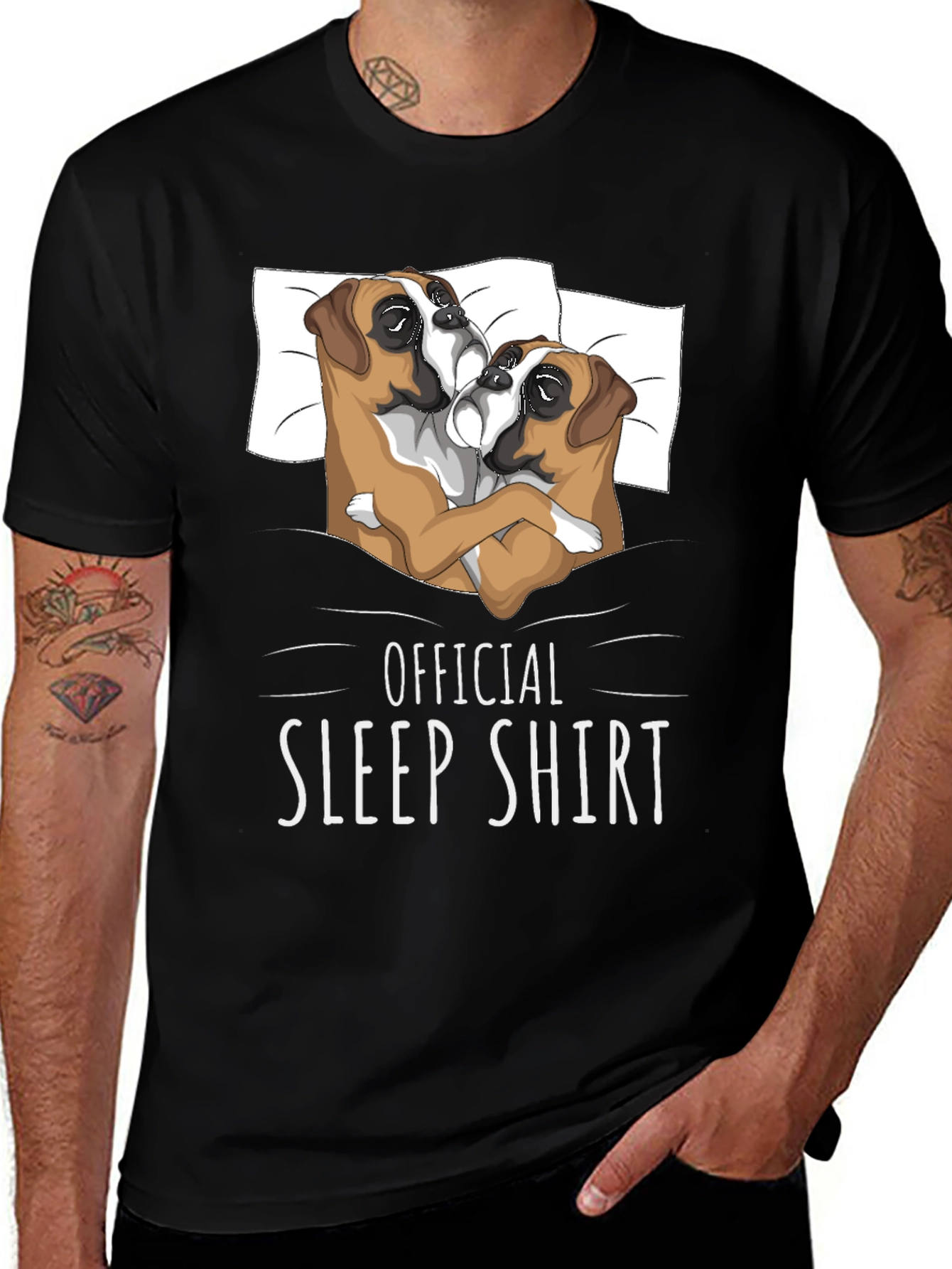 Official Sleep Shirt Boxer Dog T-Shirt