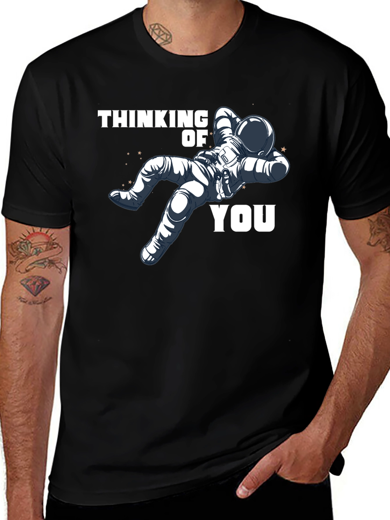 Variant 6 of Thinking of You Astronaut T-Shirt