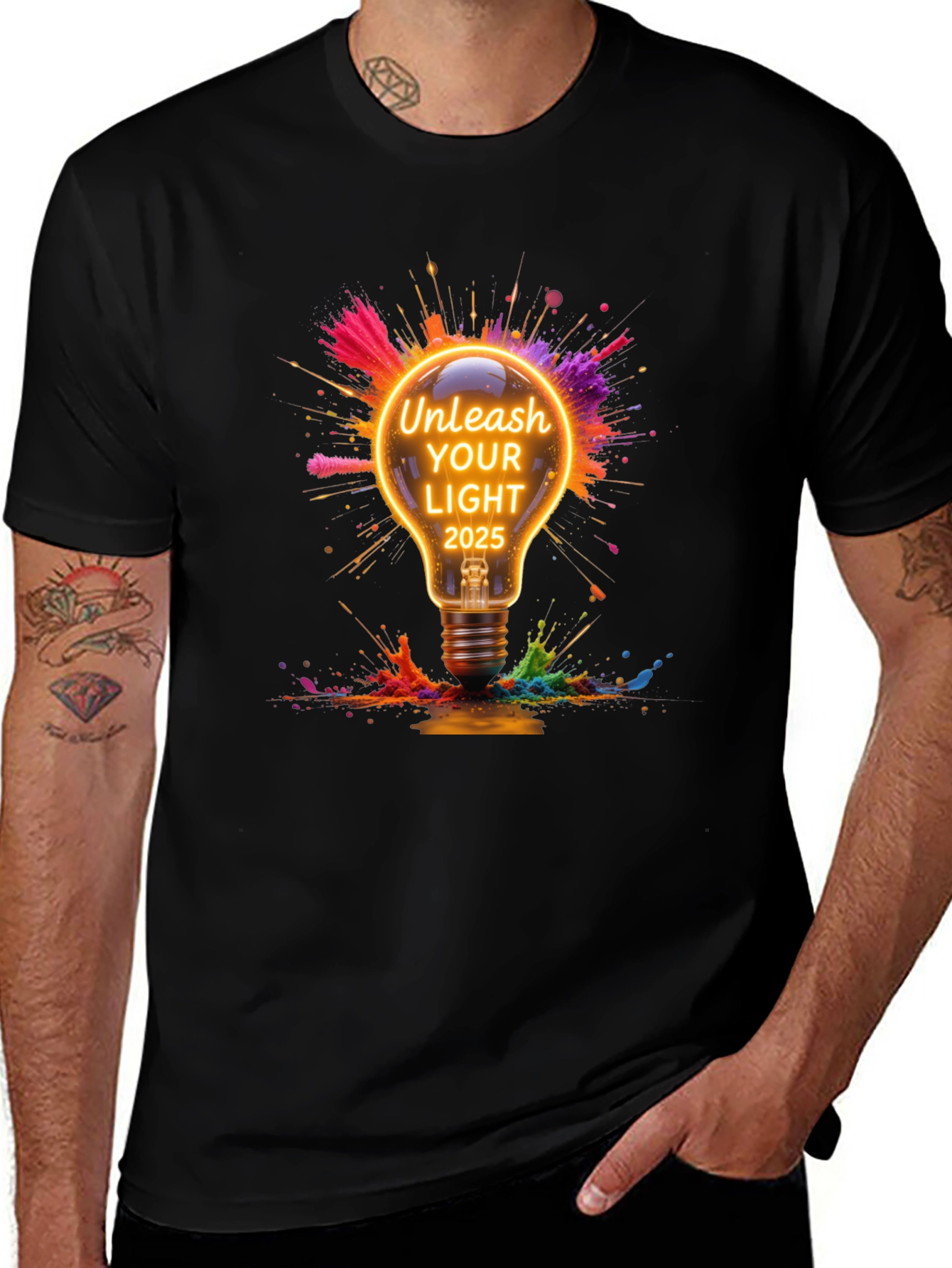 Variant 15 of Unleash Your Light 2025 Graphic Tee