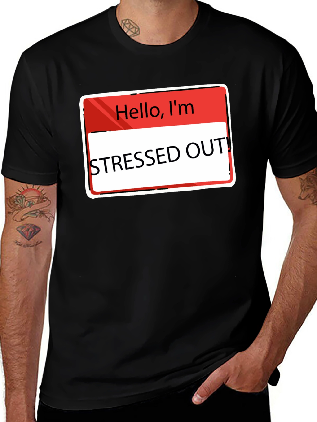 Variant 11 of Stressed Out T-Shirt - Funny Slogan Tee