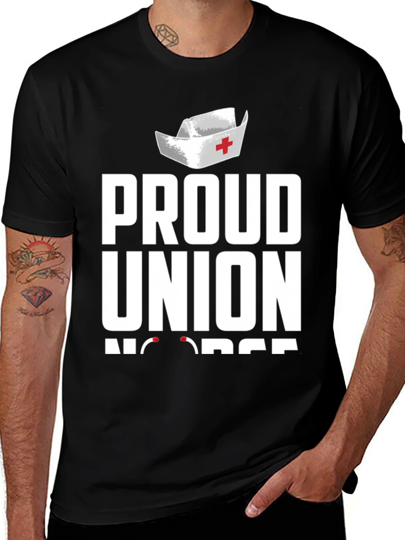 Variant 9 of Proud Union Nurse T-Shirt