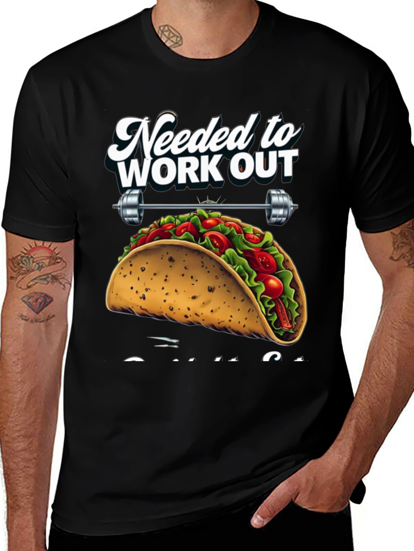 Variant 23 of Funny Workout Taco Graphic T-Shirt