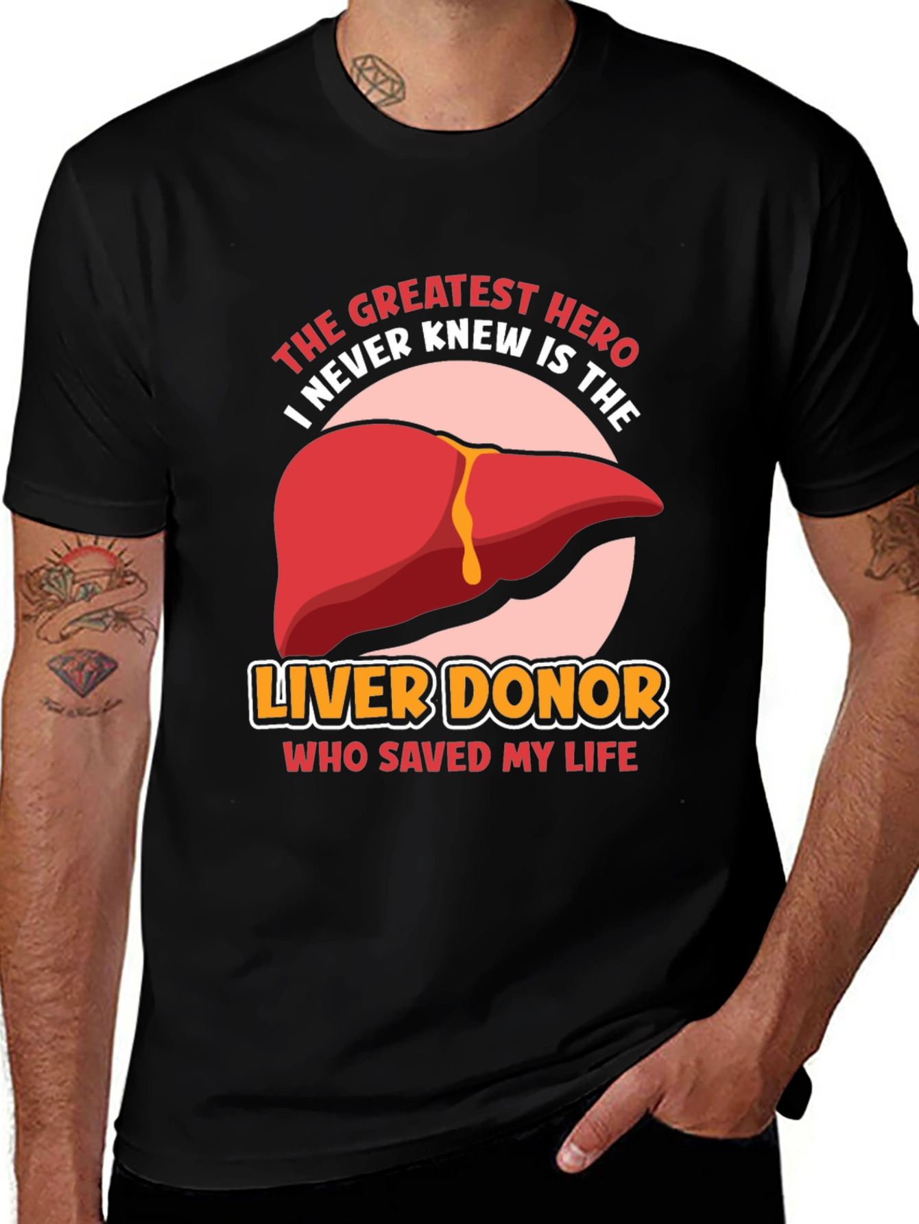Variant 22 of Liver Donor Hero Graphic T-Shirt