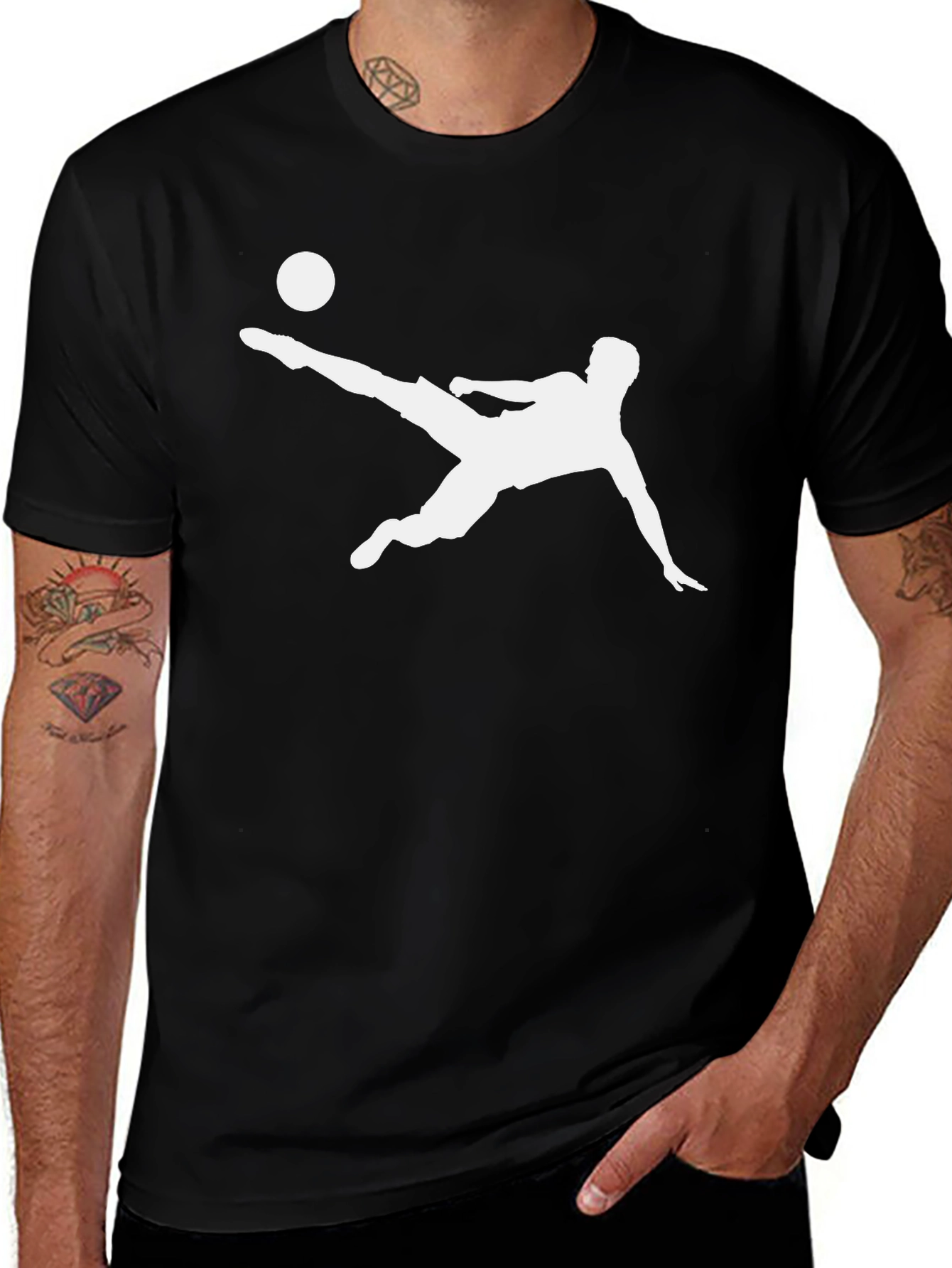 Variant 8 of Soccer Kick Silhouette T-Shirt