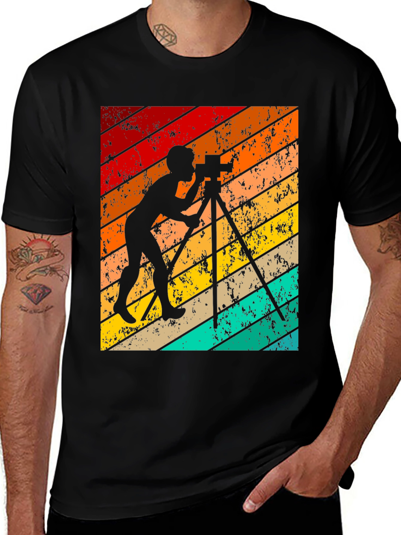 Variant 25 of Retro Photographer T-Shirt - Vintage Camera Design