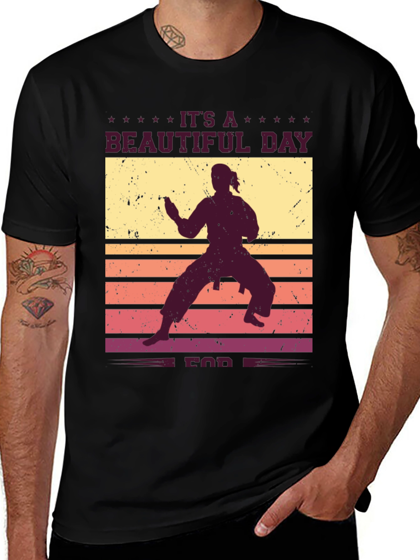 Variant 22 of It's A Beautiful Day for Karate Graphic Tee