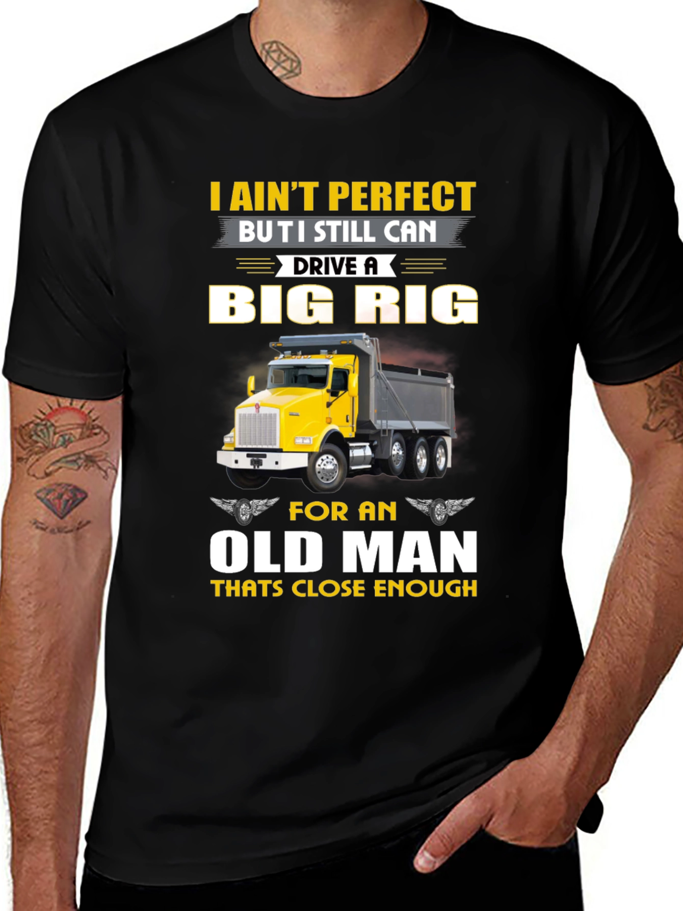Variant 4 of Big Rig Old Man T-Shirt