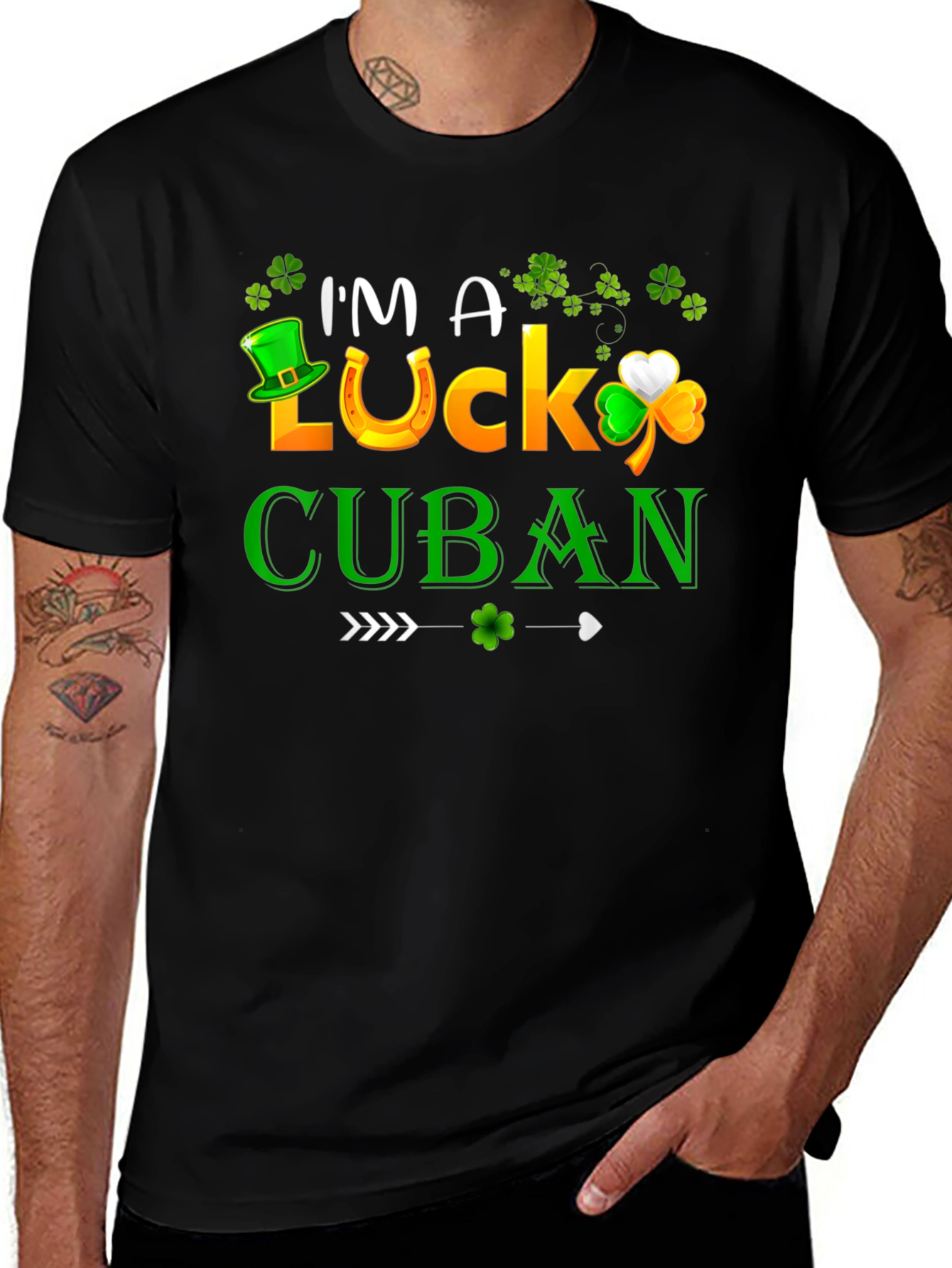 Lucky Cuban St. Patrick's Day Graphic Tee