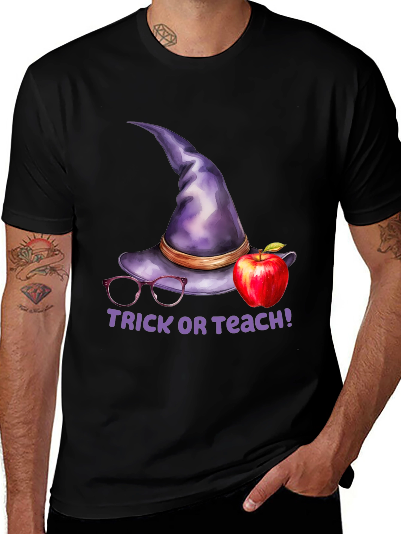 Trick or Teach Halloween Teacher T-Shirt