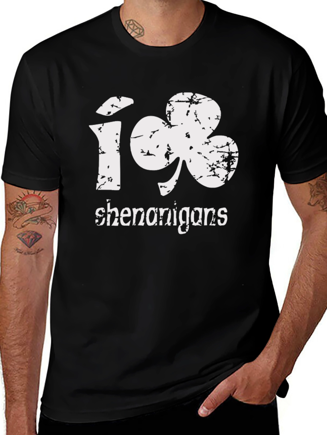 Variant 23 of I Heart Shenanigans Black Graphic Tee
