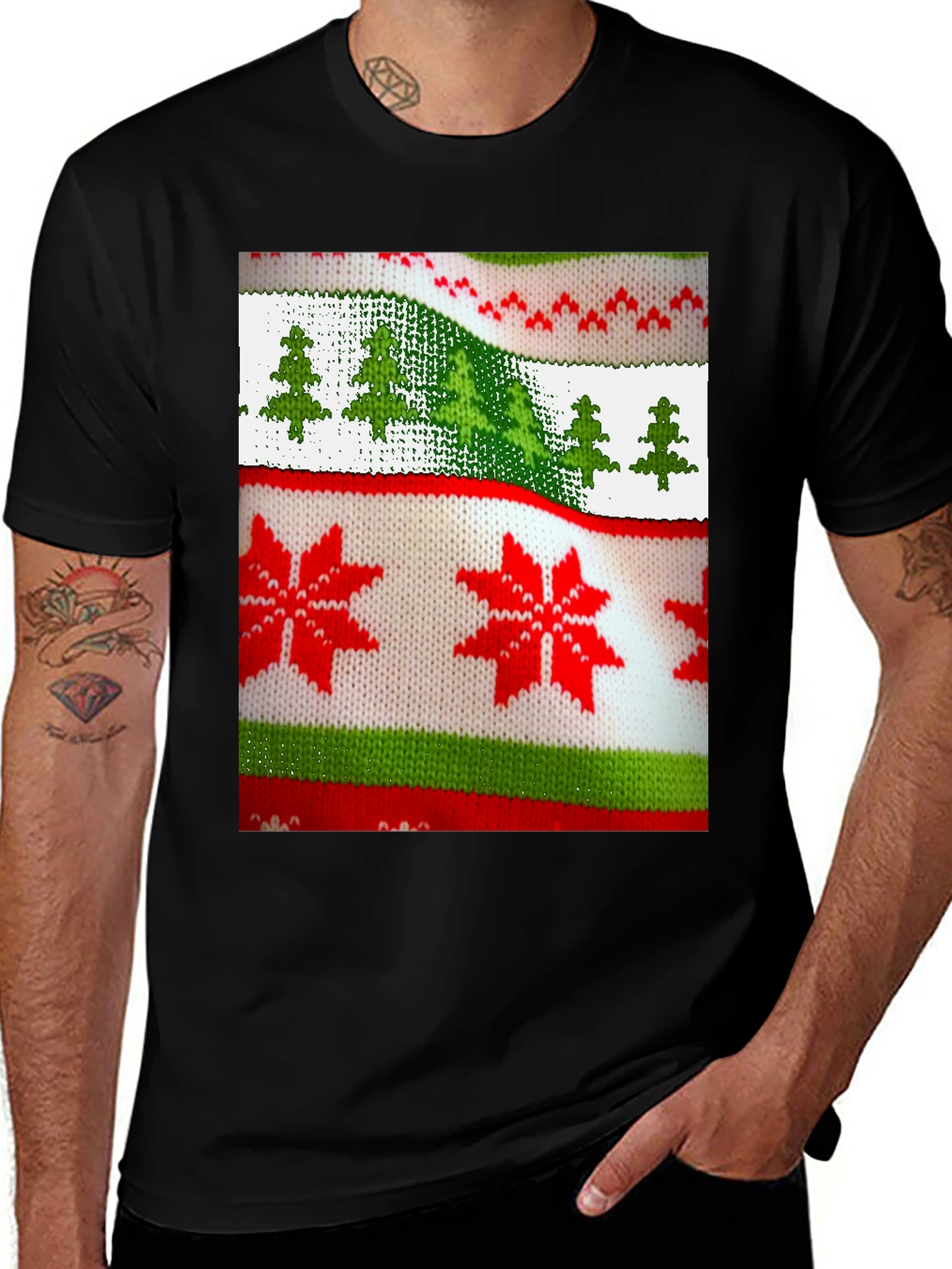 Christmas Sweater Pattern T-Shirt