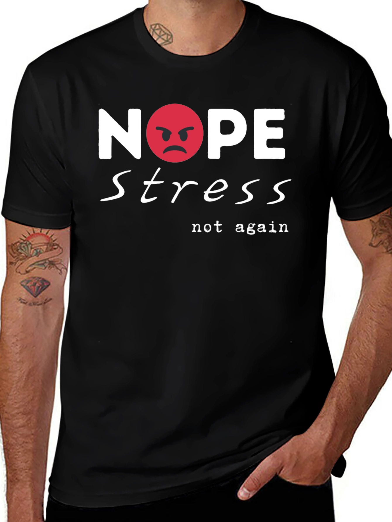 Variant 29 of Nope Stress T-Shirt - Casual Cotton Tee