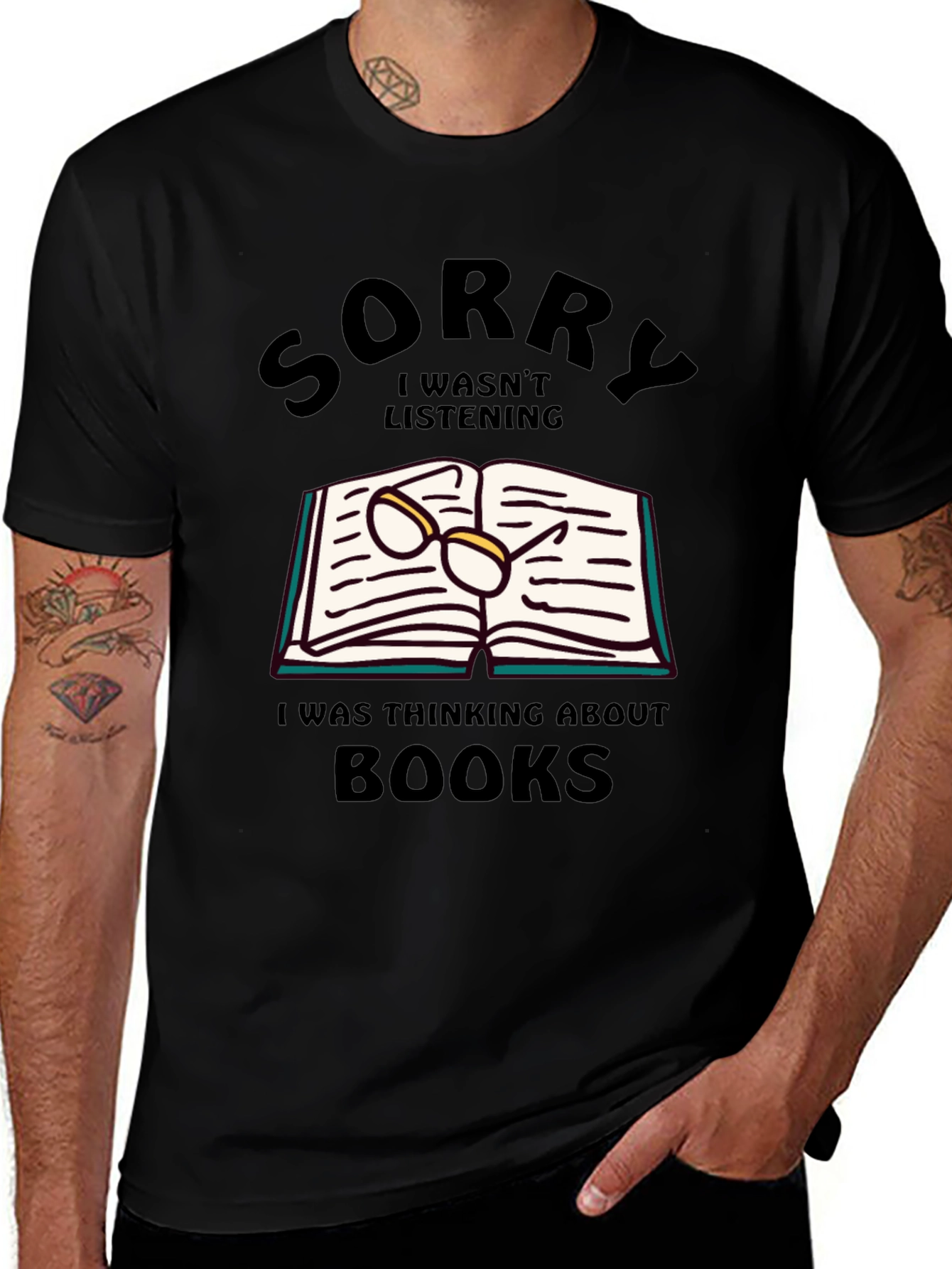 Variant 21 of Sorry Books Black T-Shirt