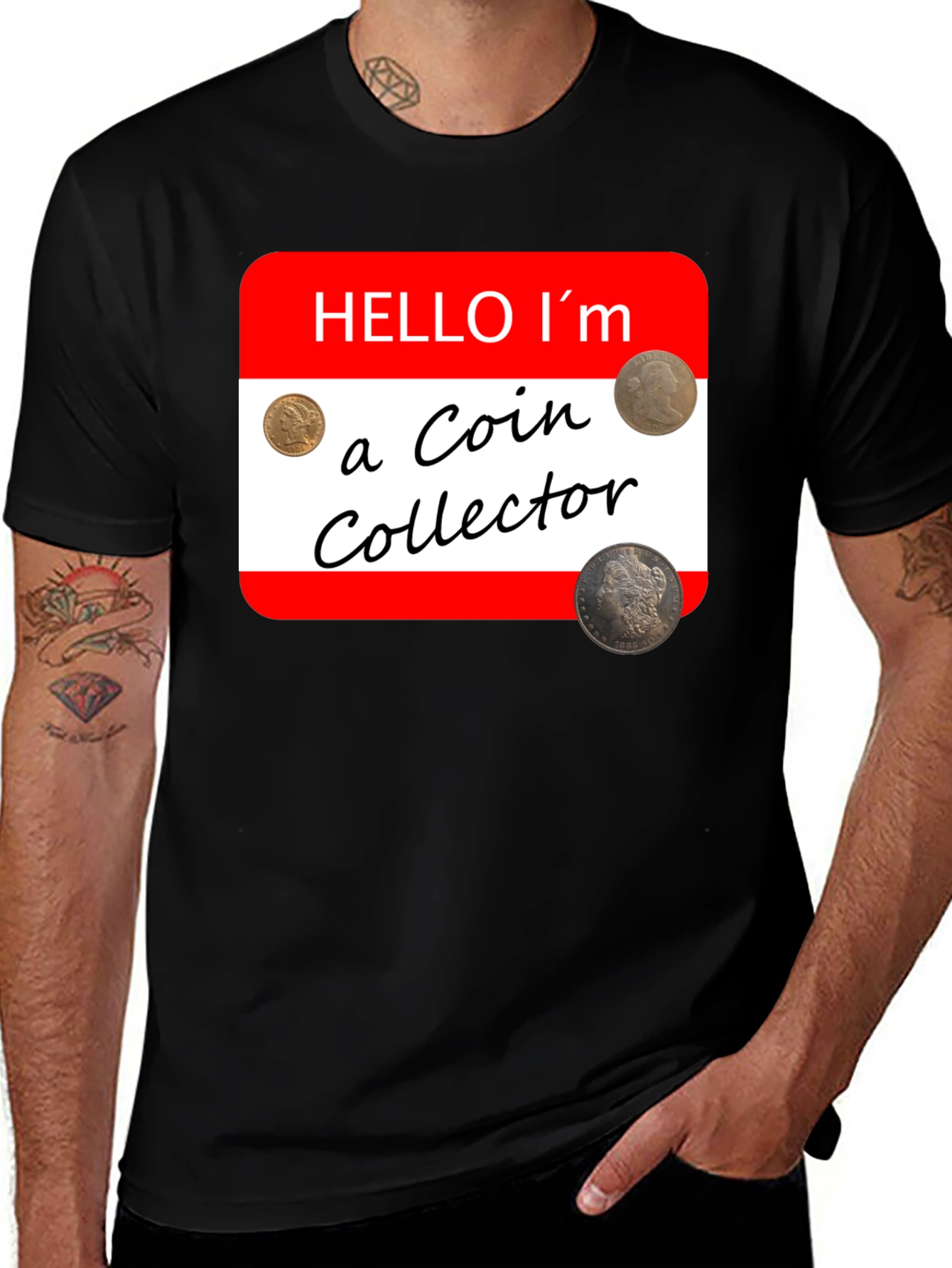 Variant 16 of Coin Collector Novelty T-Shirt - Hobbyist Tee