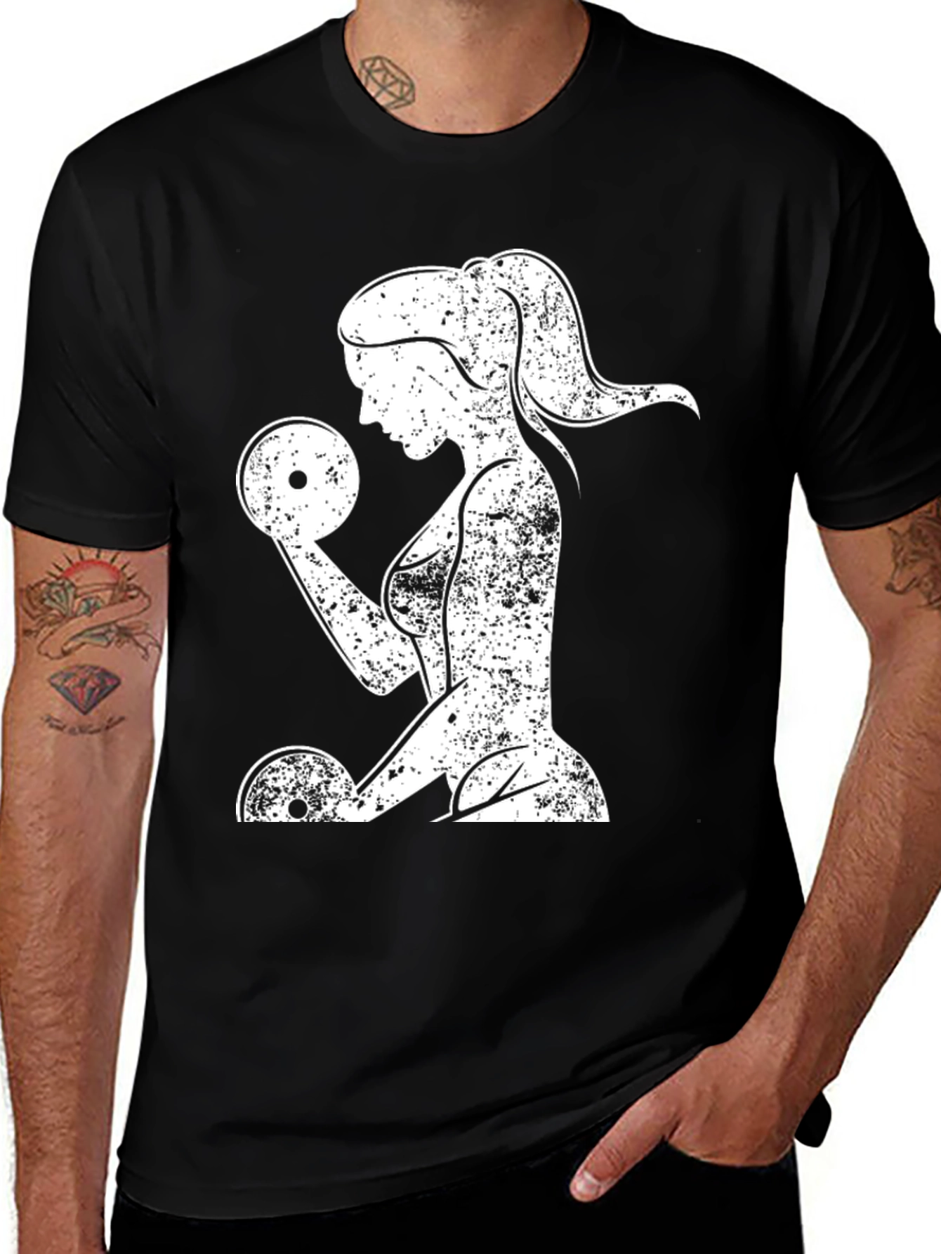 Variant 14 of Fitness Woman Graphic Tee