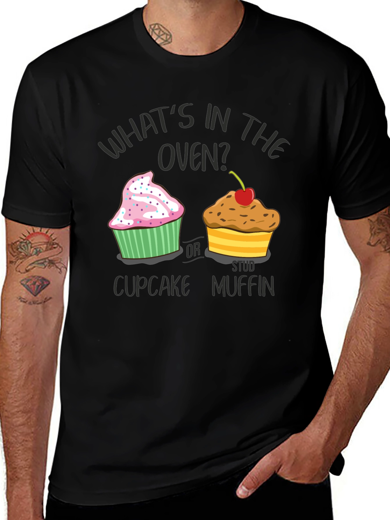Variant 11 of What's in the Oven? Pregnancy Reveal T-Shirt