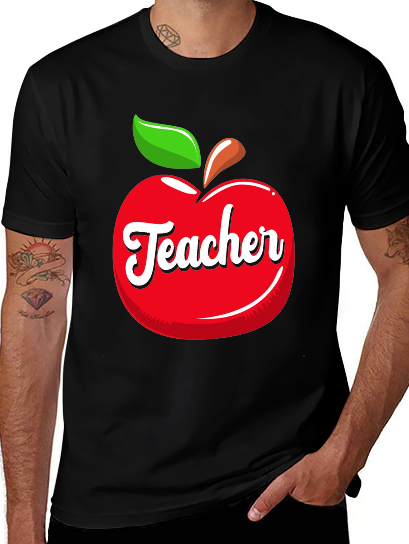 Variant 5 of Teacher Apple T-Shirt