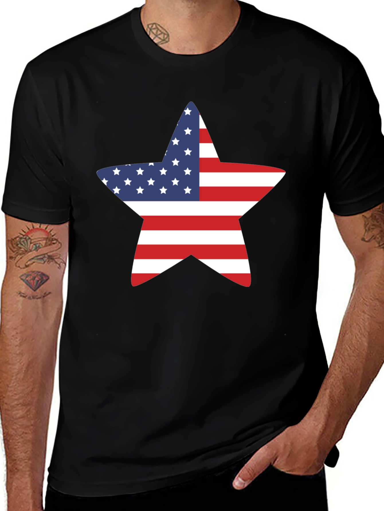 American Flag Star T-Shirt