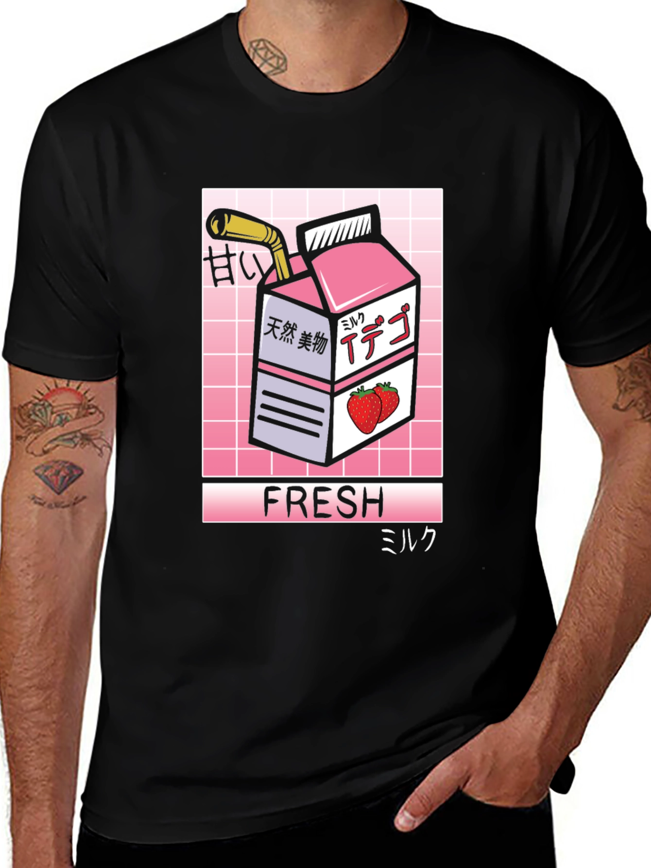 Variant 19 of Fresh Strawberry Milk T-Shirt