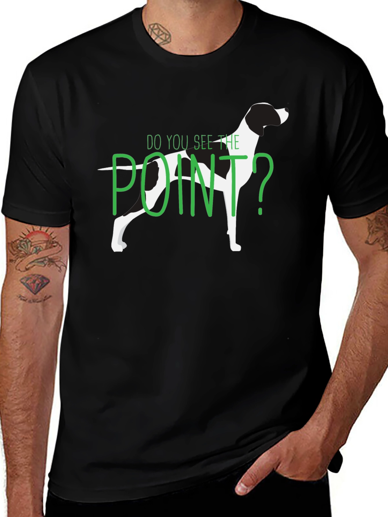 Variant 24 of Dog Point T-Shirt - Funny Hunting Tee
