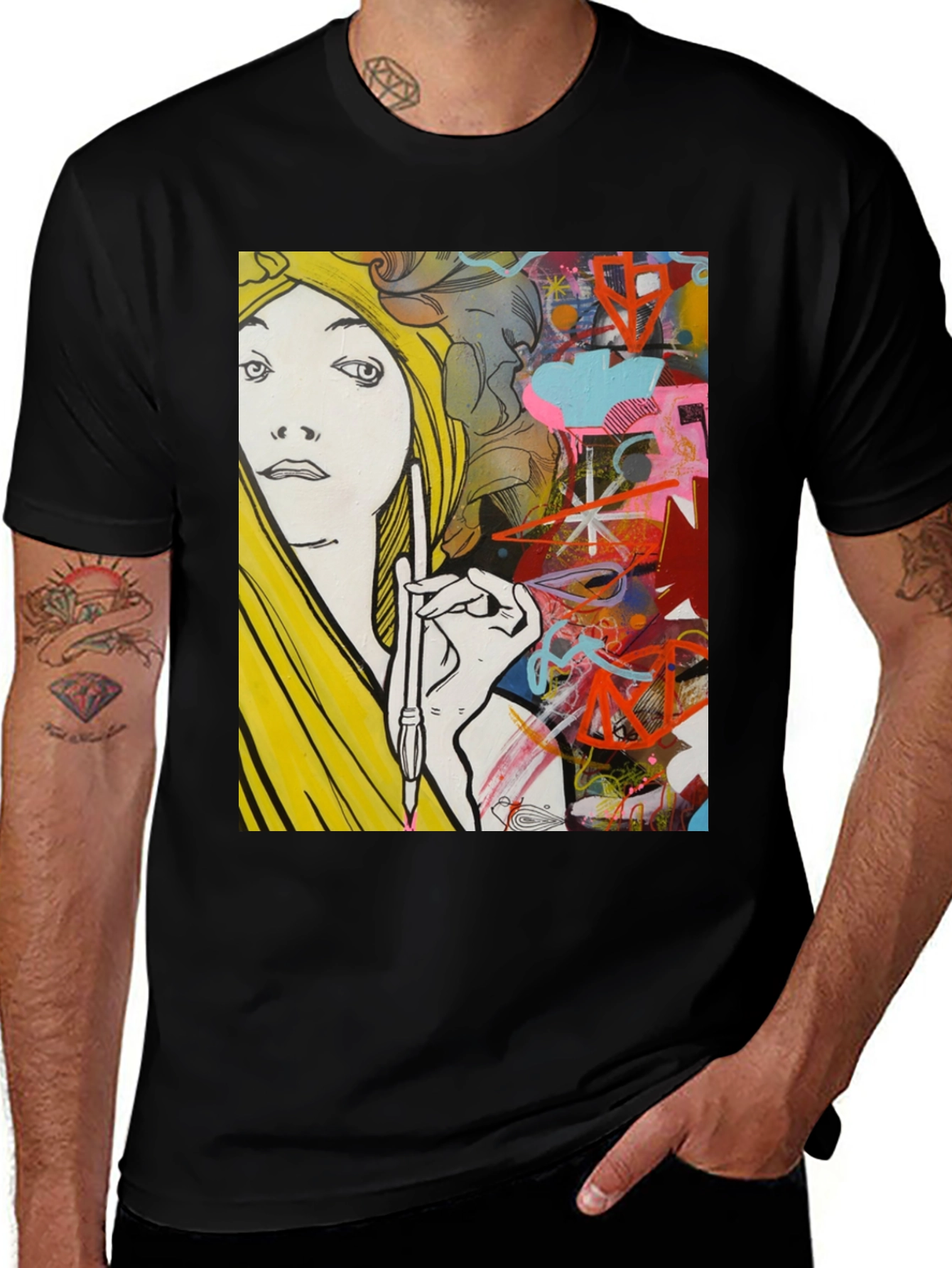Variant 28 of Abstract Artist Graphic Tee - Unisex Cotton Shirt