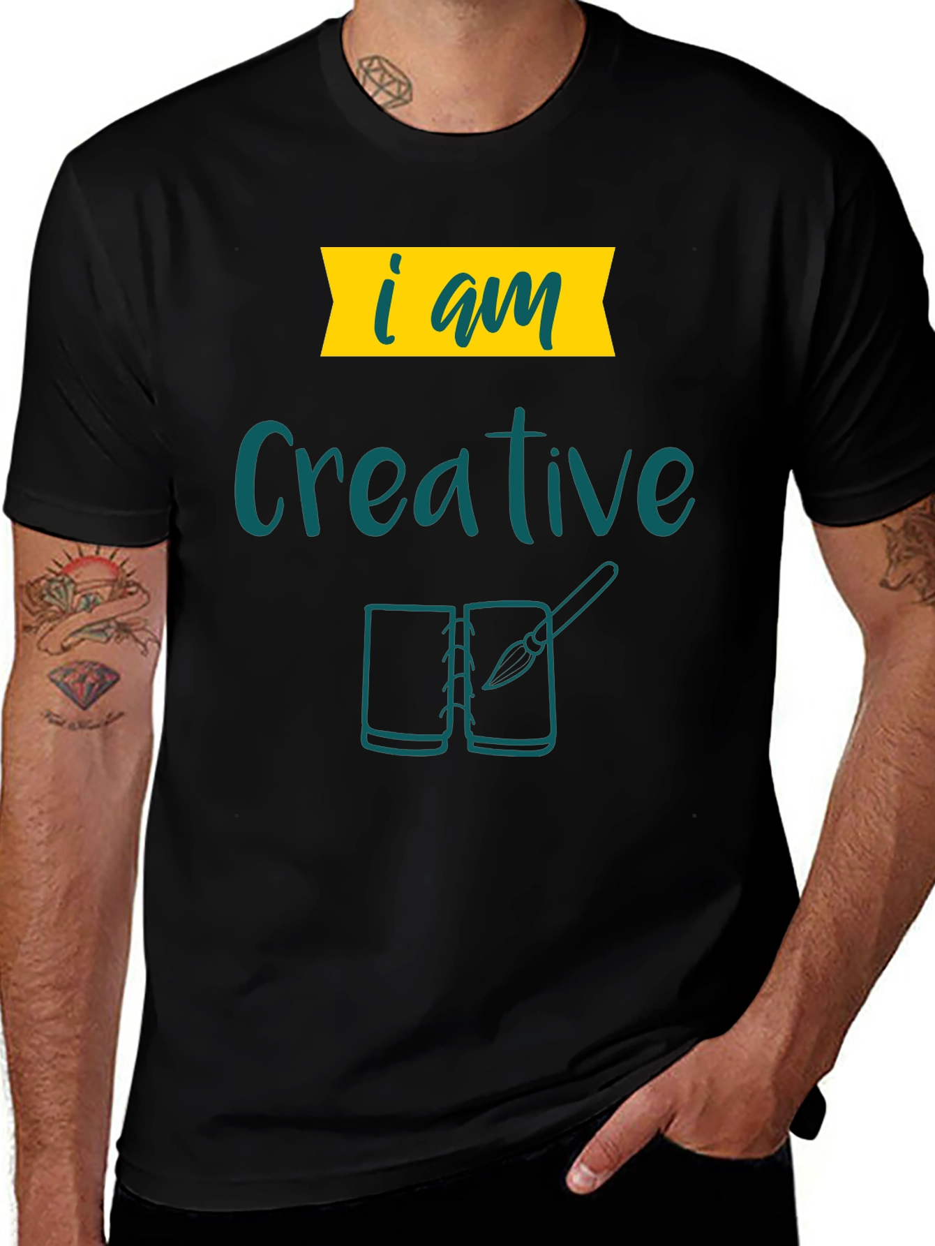Creative T-Shirt: I Am Creative Design