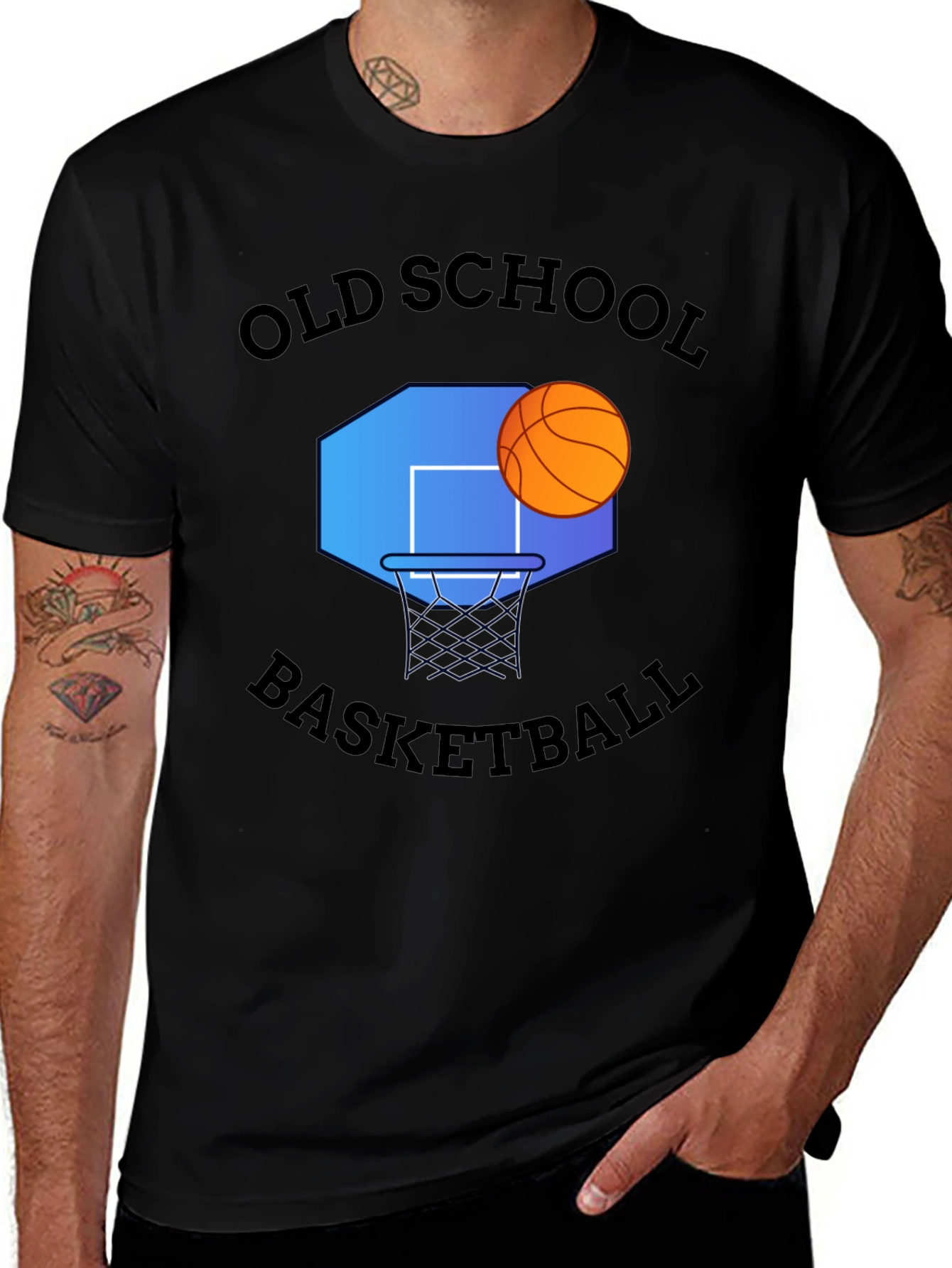 Variant 18 of Old School Basketball T-Shirt