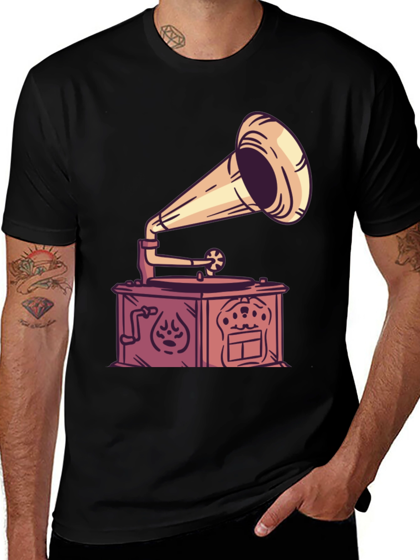 Variant 3 of Vintage Gramaphone Graphic Tee