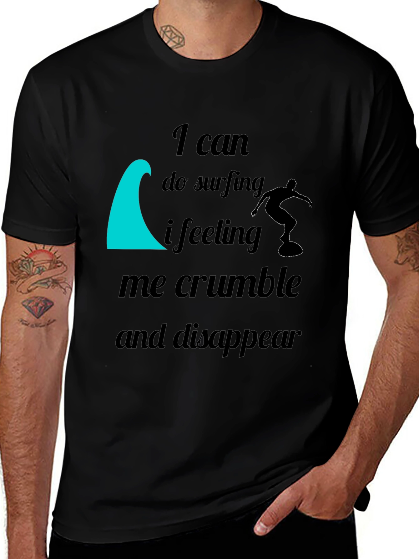 Variant 23 of I Can Do Surfing Graphic T-Shirt