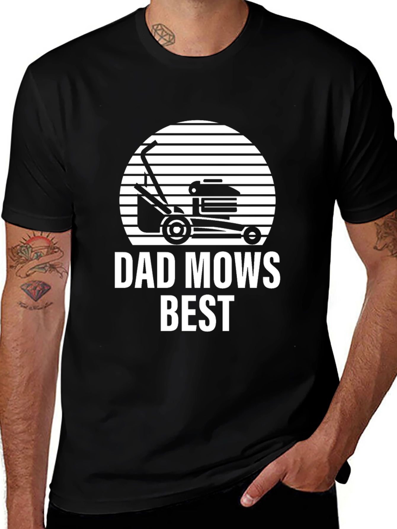 Dad Mows Best T-Shirt - Father's Day Gift