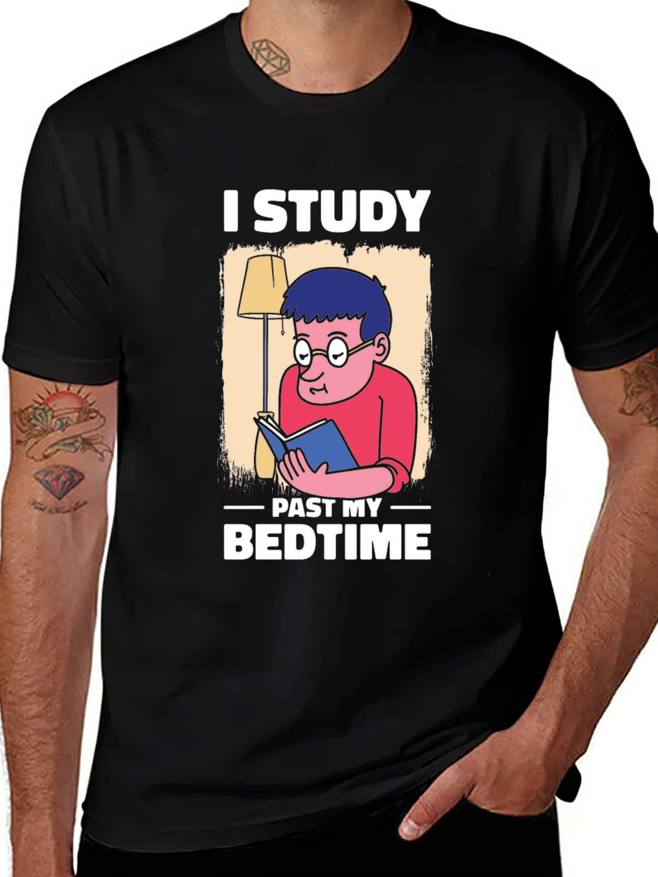 Variant 10 of I Study Past My Bedtime Graphic Tee