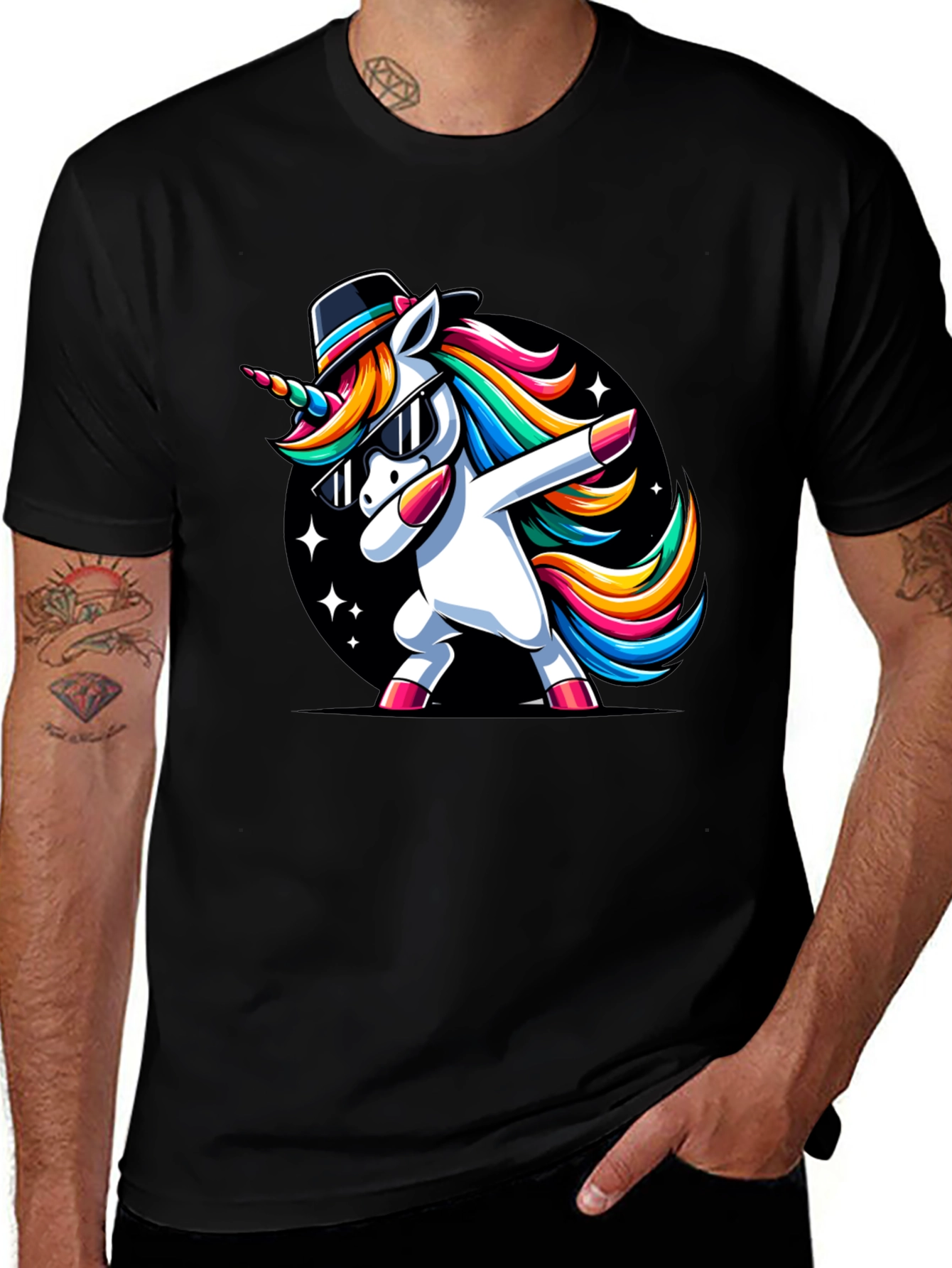 Variant 28 of Dabbing Unicorn T-Shirt - Fun & Stylish