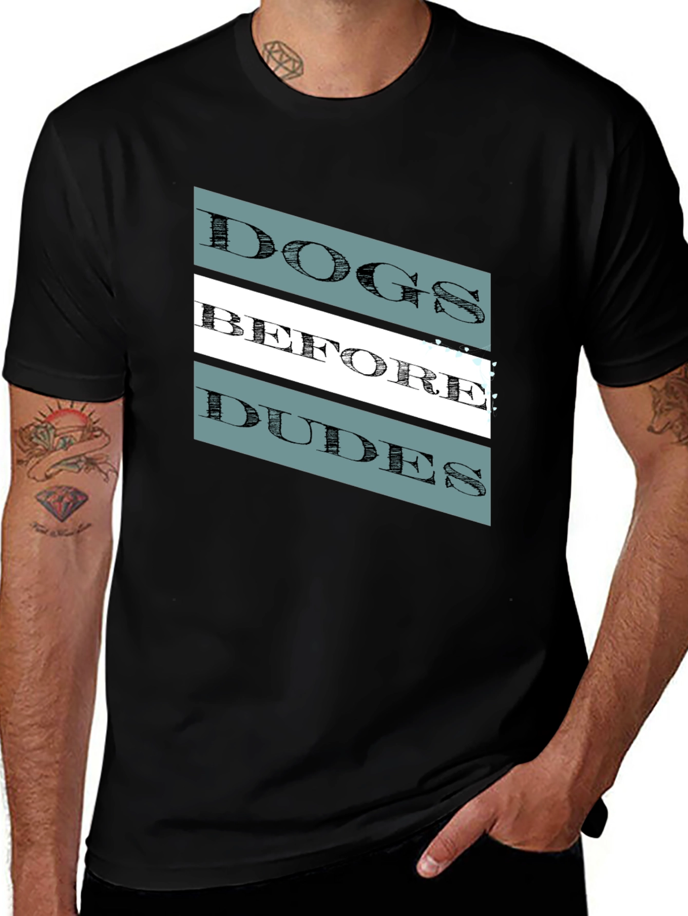 Variant 10 of Dogs Before Dudes Graphic Tee