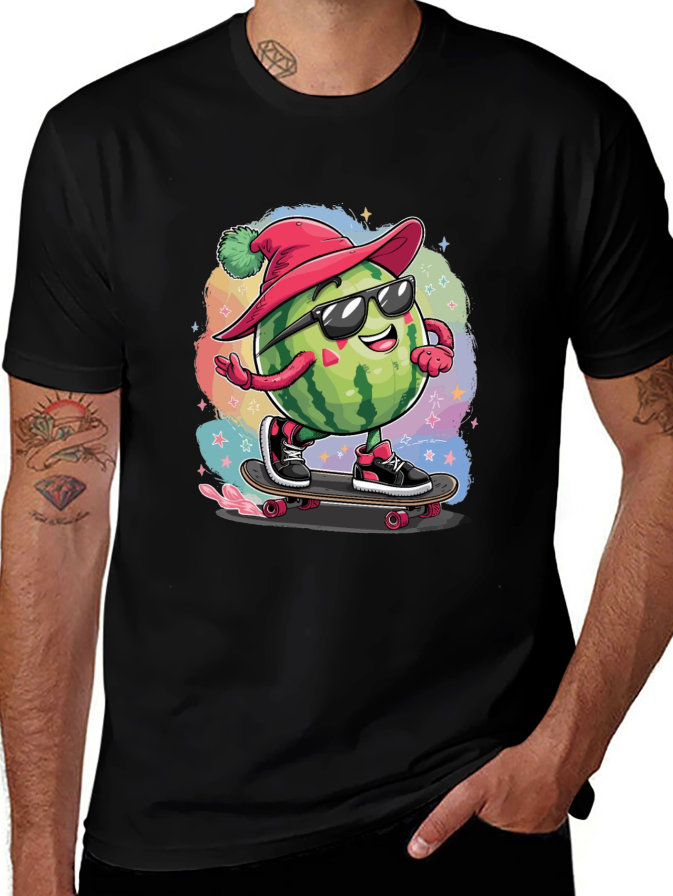 Variant 7 of Skateboarding Watermelon Tee