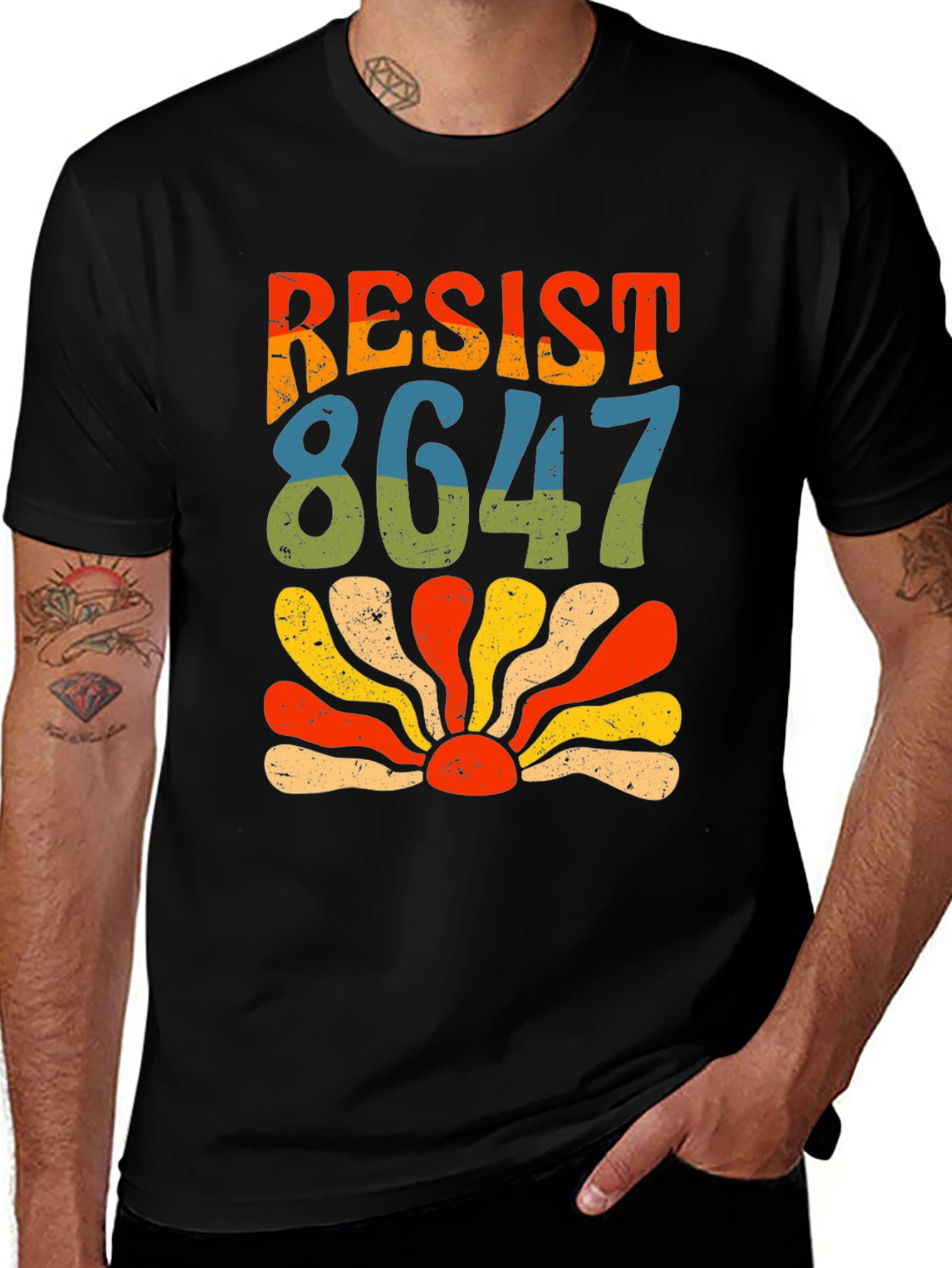 Variant 7 of Resist 8647 Retro T-Shirt