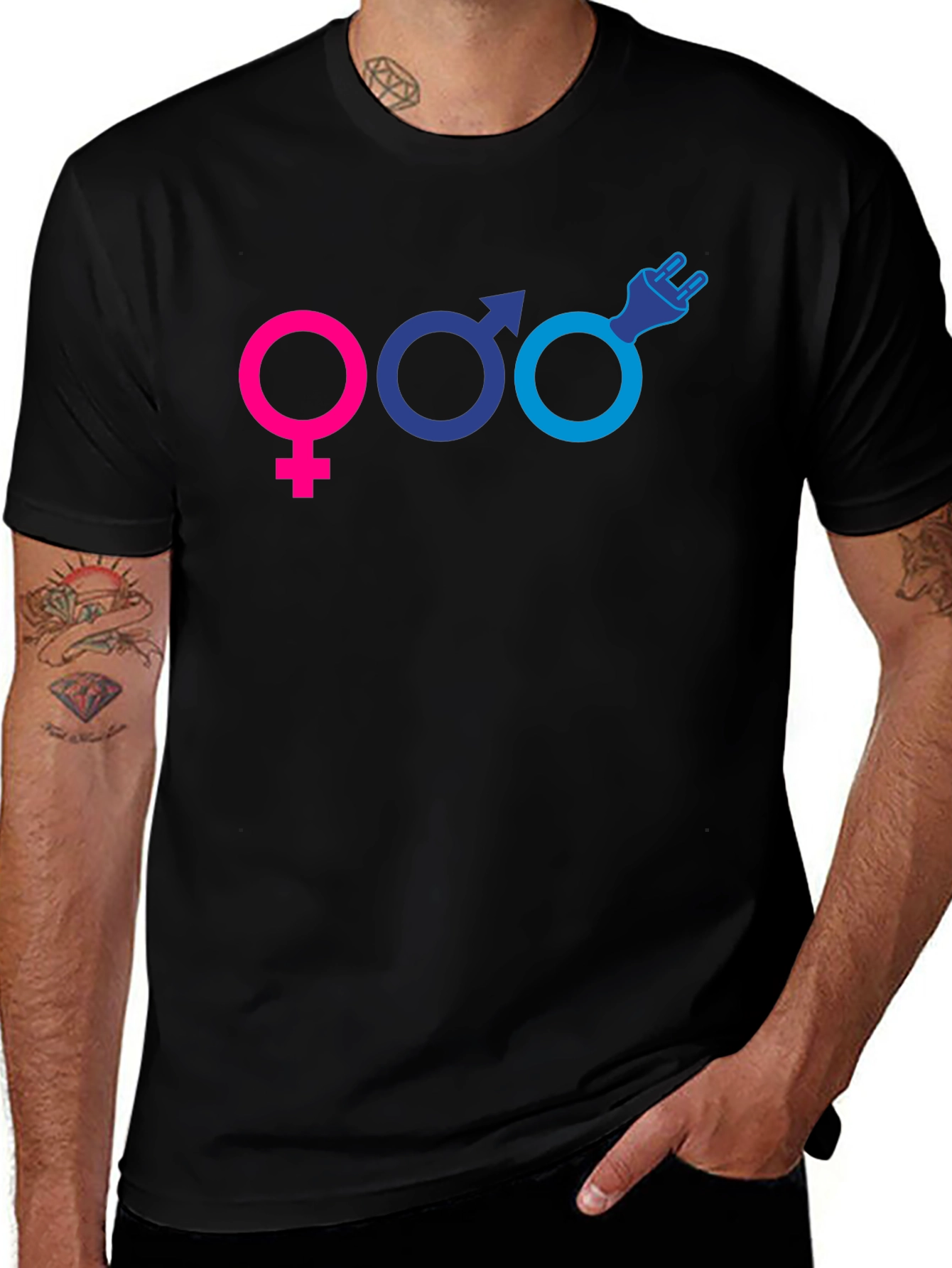 Variant 19 of Electrified Gender Graphic Tee