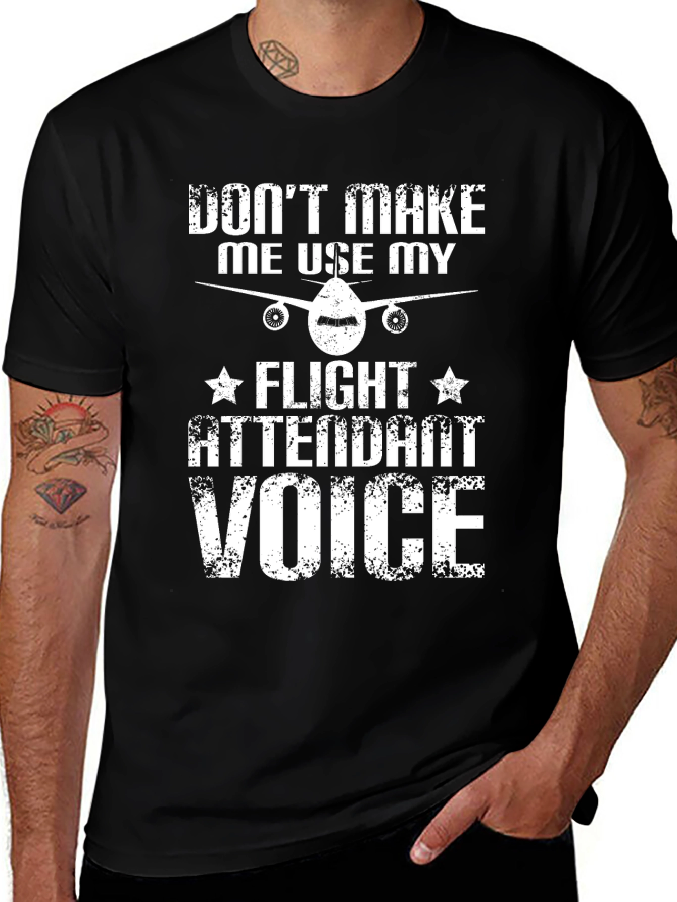 Variant 24 of Flight Attendant Voice Graphic T-Shirt