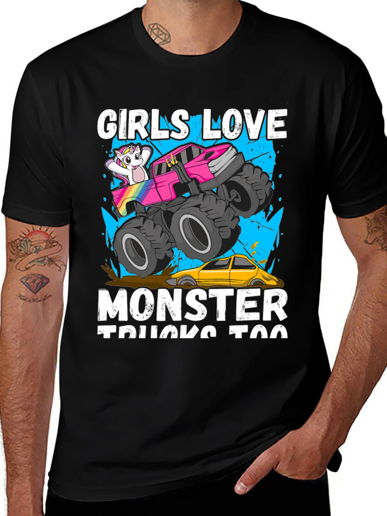 Variant 25 of Girls Love Monster Trucks T-Shirt
